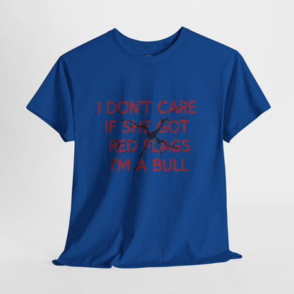 I don't care red flags t shirt men