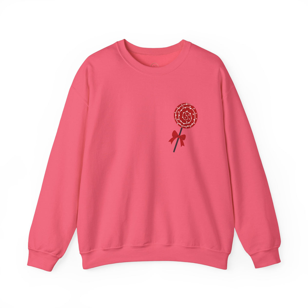 Valentine's Day Sweet Candy Sweatshirt, Pink Red Cute Unisex Crewneck Jumper,