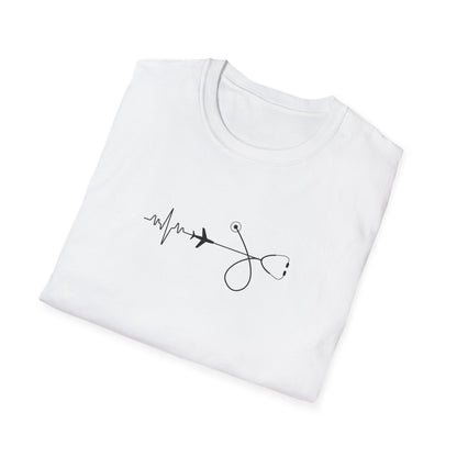 Heartbeats & Healing Unisex T-Shirt, Medical Nurse Doctor Gift