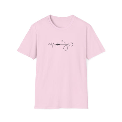 Heartbeats & Healing Unisex T-Shirt, Medical Nurse Doctor Gift