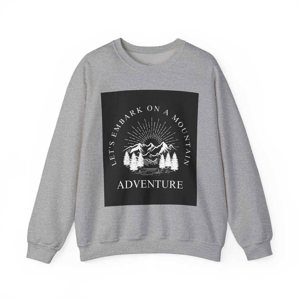 Mountain Adventure Crewneck Sweatshirt - Hiking Apparel, Outdoor Adventure