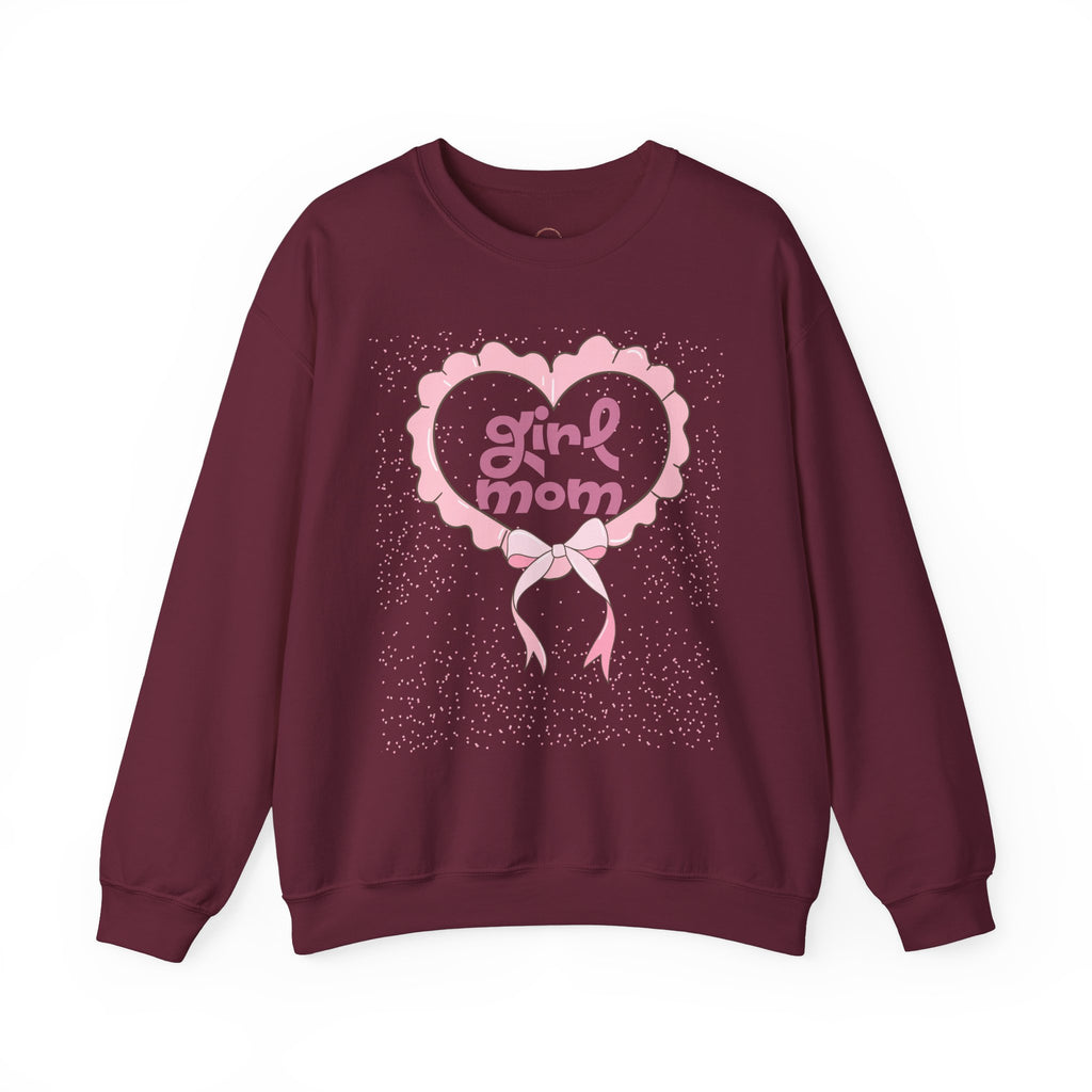 Girl Mom Sweatshirt, Motherhood Gift, Mom Life Apparel, Crewneck Jumper,