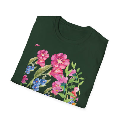 Botanical Bliss T-Shirt - Floral Print Tee