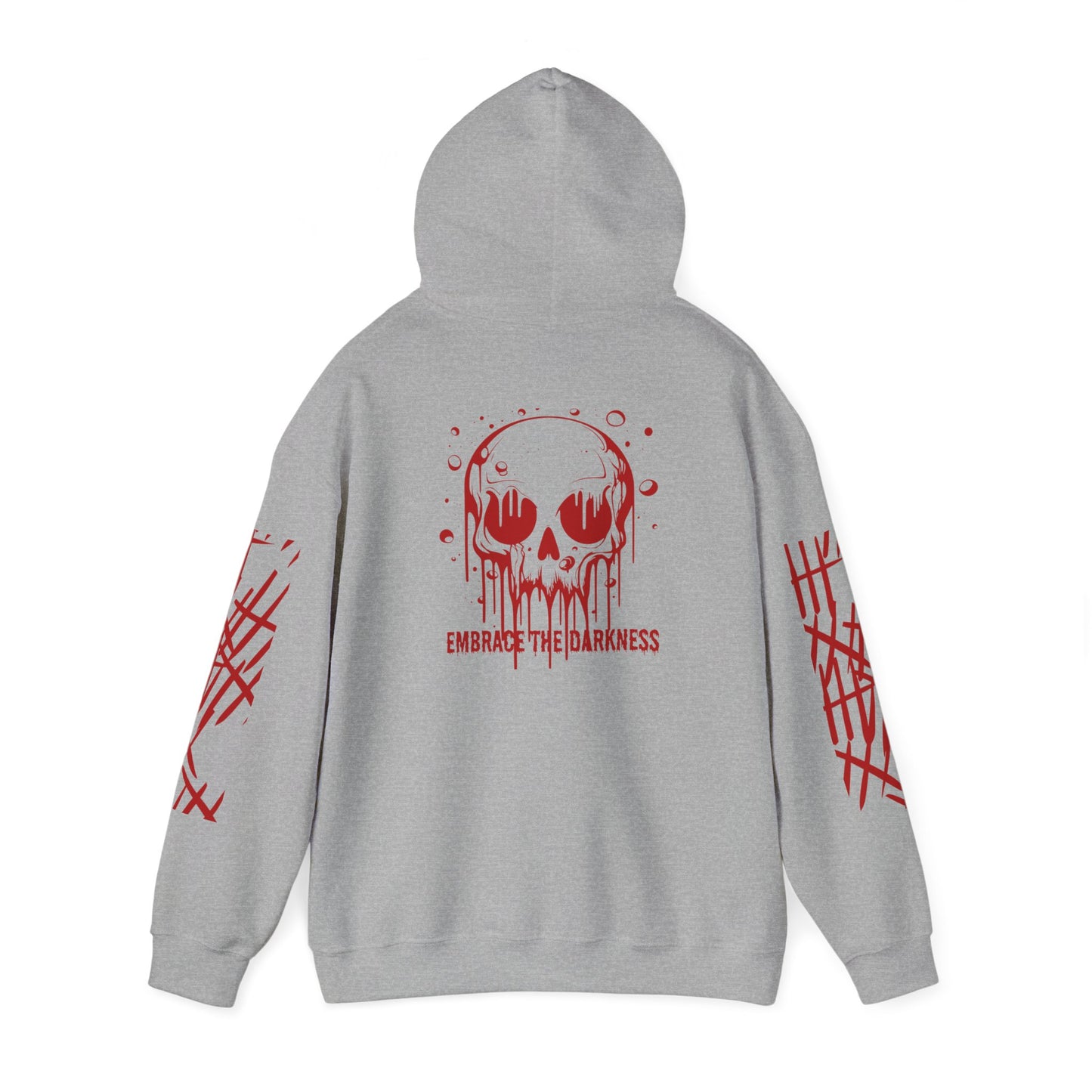 Unisex Heavy Hooded Sweatshirt Skull, Holloween