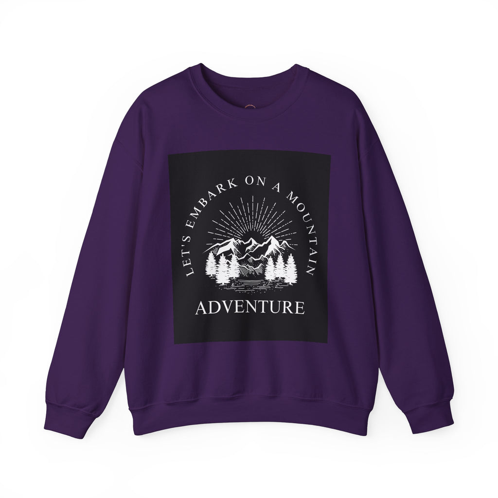 Mountain Adventure Crewneck Sweatshirt - Hiking Apparel, Outdoor Adventure
