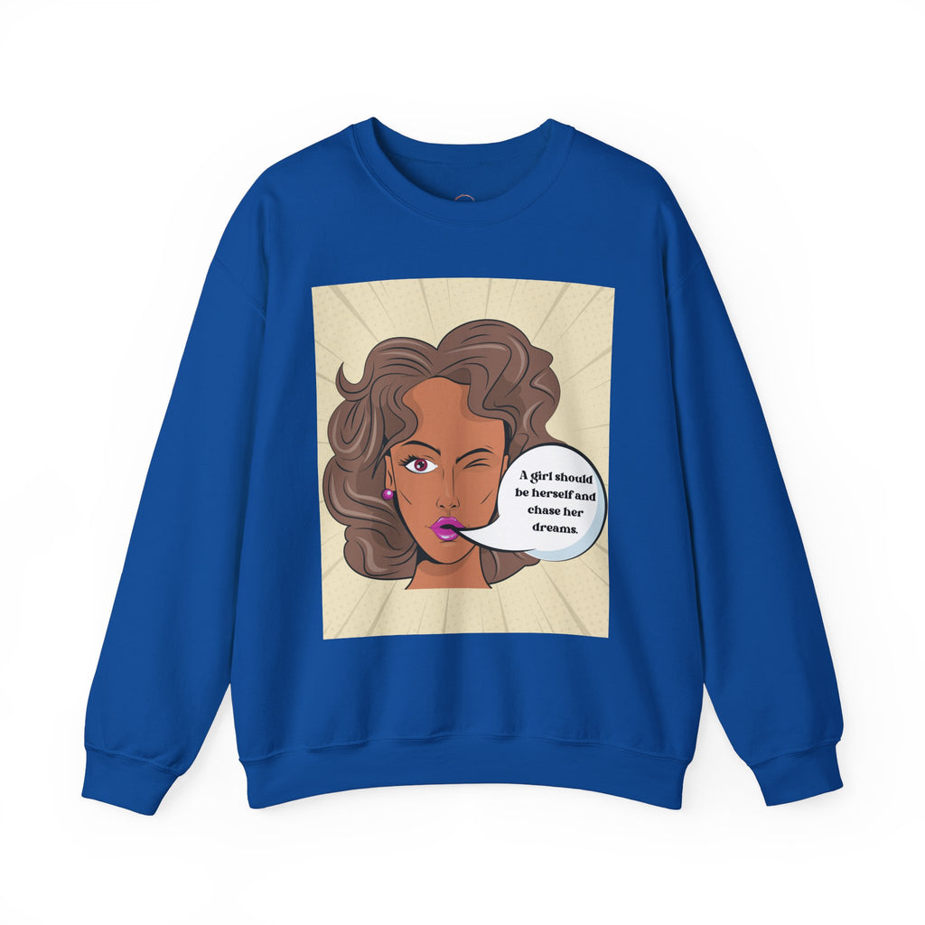 Girl Power Unisex Sweatshirt, Empowering Crewneck Jumper, Inspirational Women's