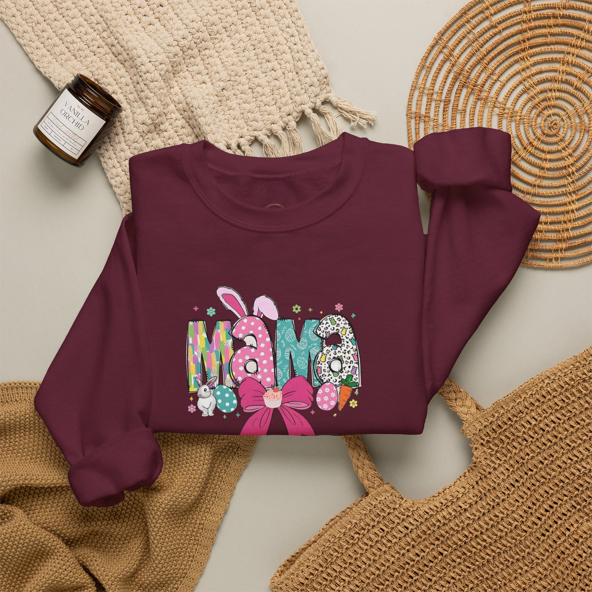 Mama Floral Ribbon Sweatshirt