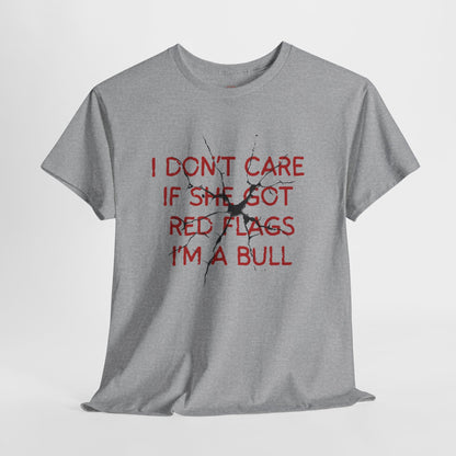 I don't care red flags t shirt men