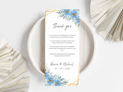 Wedding Invitation Bundle, RSVP, Thank You Card, Table Card, Menu Card, Reception Card, Details Card. WI234