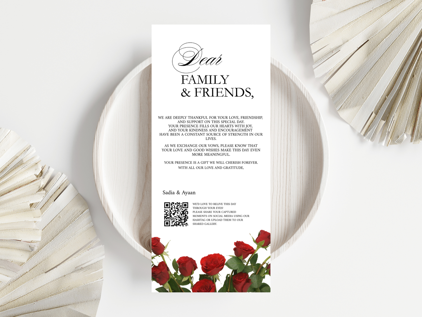 Wedding Invitation Template, RSVP, Details Card, Menu Card, Thank you Card, Place Card, Name Card WI266