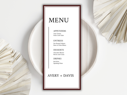 Wedding Invitation Bundle, RSVP, Thank You Card, Table Card, Menu Card, Reception Card, Details Card. Wedding Bottle Label. WI288