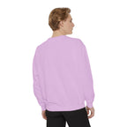 Garment-Dyed Sweatshirt - 'Wait and See' Design