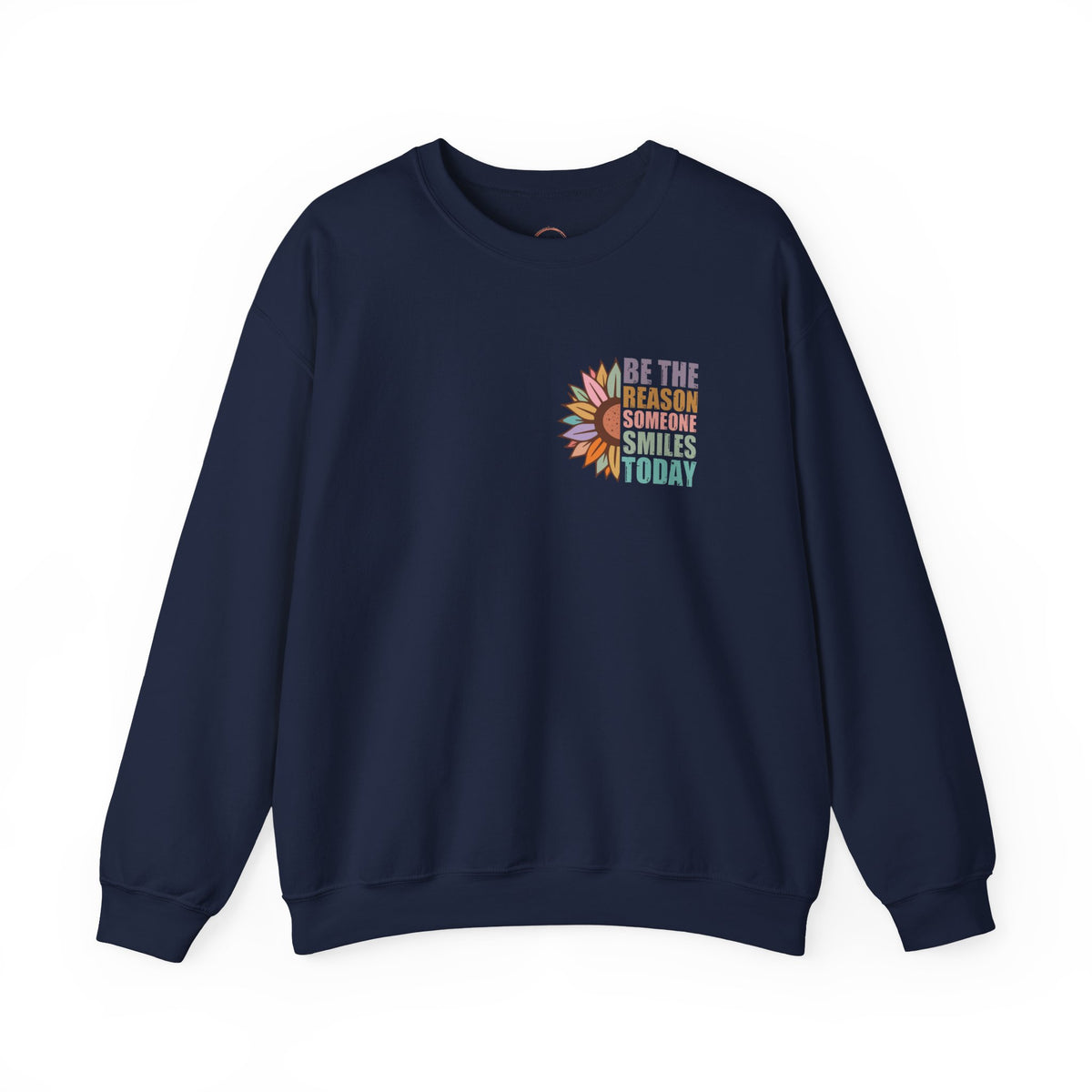 Navy blue sweatshirt with a colorful '250' design on a white background