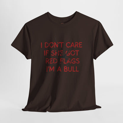 I don't care red flags t shirt men