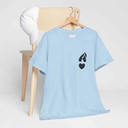 Initial Heart Tee — Minimalist 'A' Monogram T-Shirt