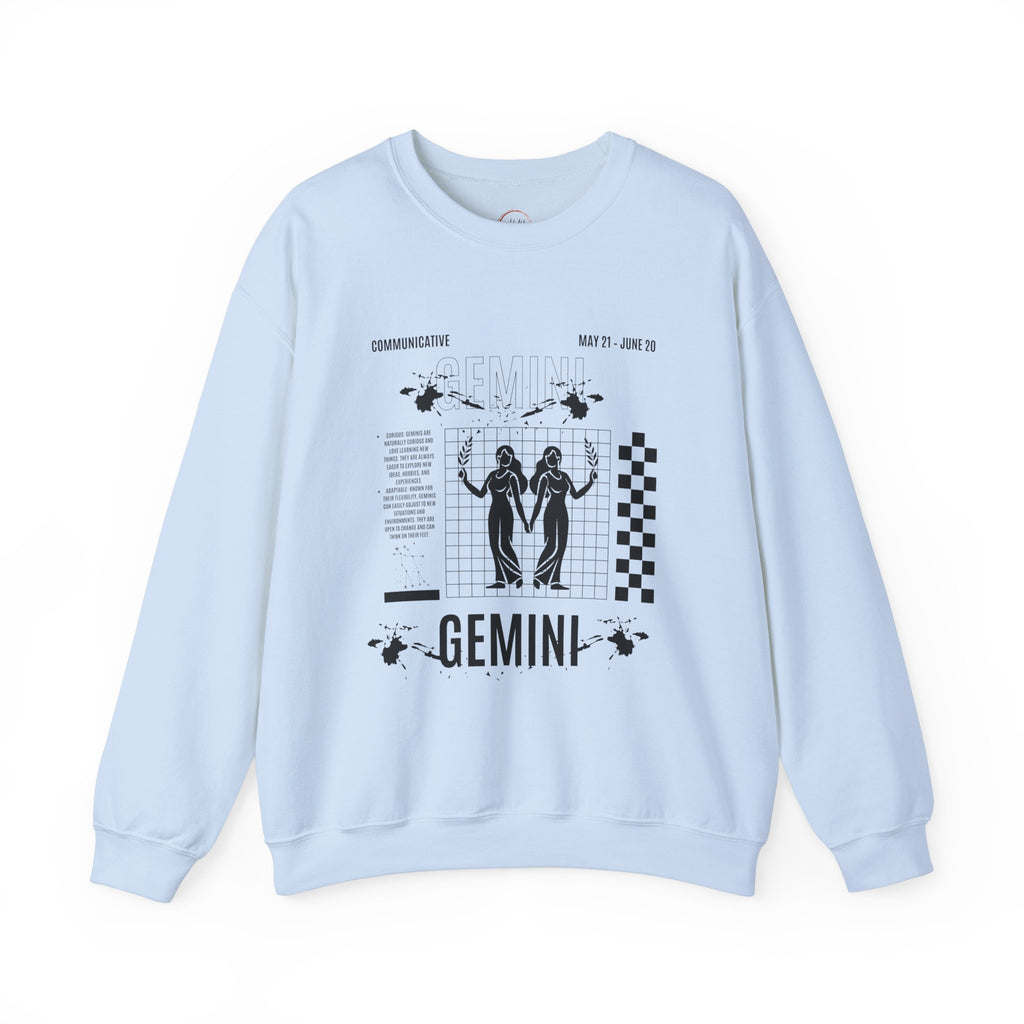 Gemini Zodiac Unisex Sweatshirt, Astrology Crewneck Jumper, Horoscope Pullover