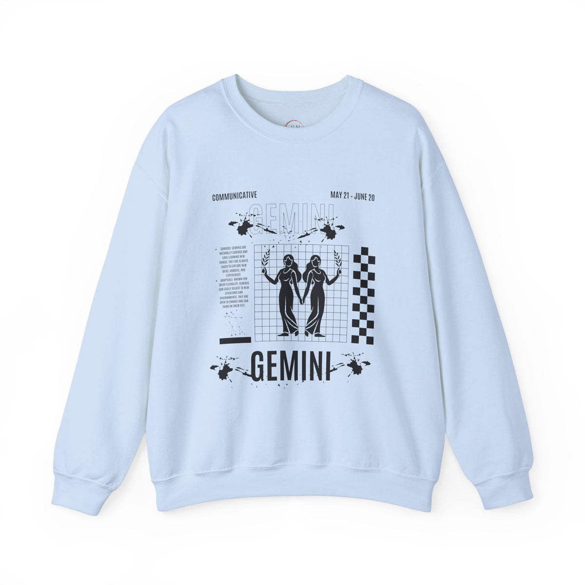 Gemini Zodiac Unisex Sweatshirt, Astrology Crewneck Jumper, Horoscope Pullover