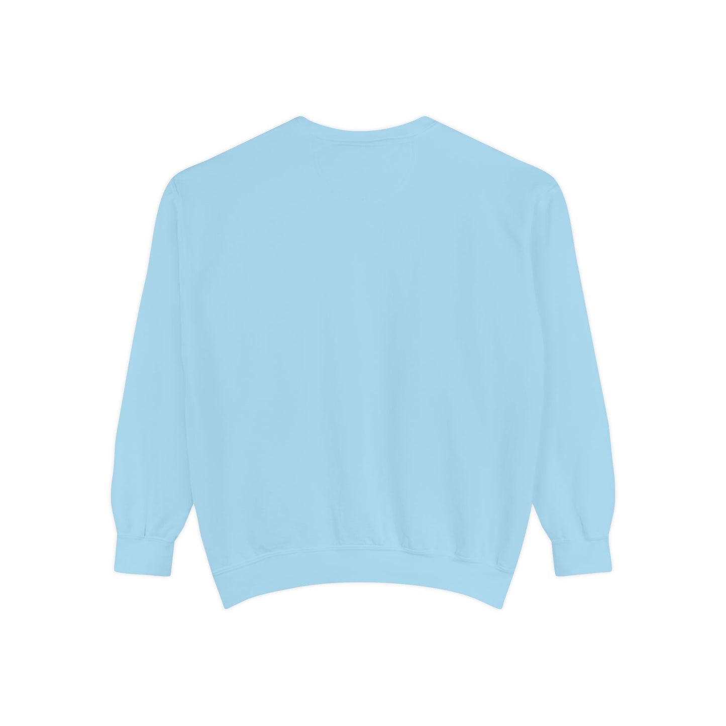 Garment-Dyed Sweatshirt - 'Wait and See' Design
