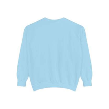 Garment-Dyed Sweatshirt - 'Wait and See' Design