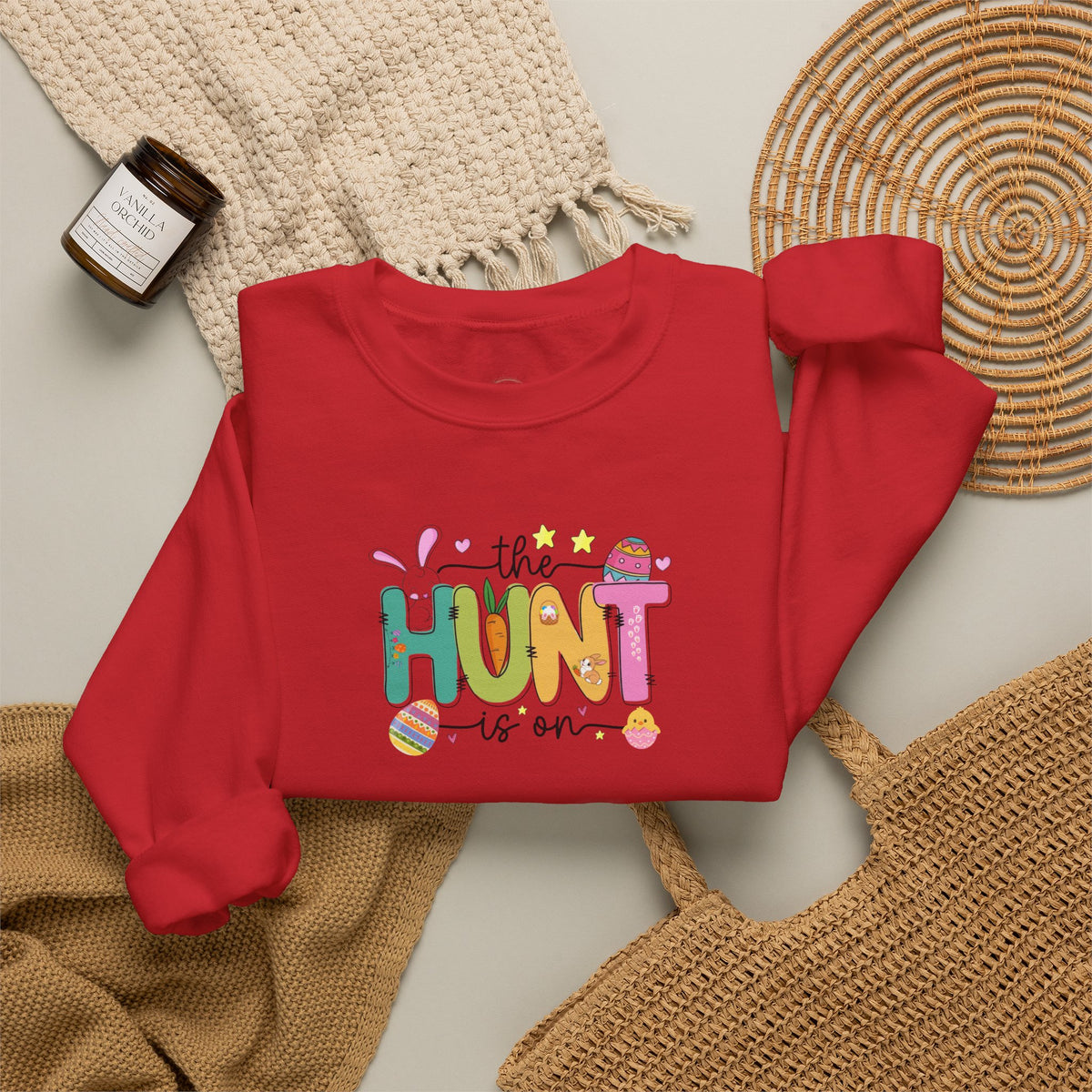 Easter 'The Hunt Is On' Crewneck Sweatshirt
