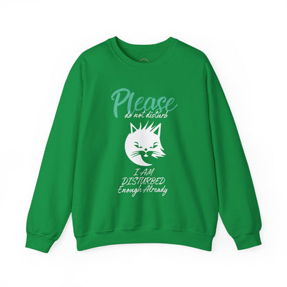 Please Do Not Disturb Cat Unisex Crewneck Sweatshirt