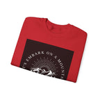 Mountain Adventure Crewneck Sweatshirt - Hiking Apparel, Outdoor Adventure