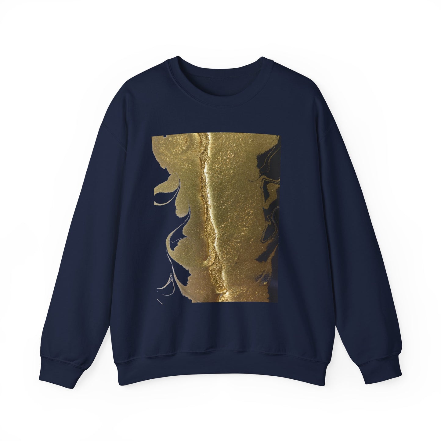 Gold Leaf Graphic Crewneck Sweatshirt | Cozy Fall/Winter Style Gift