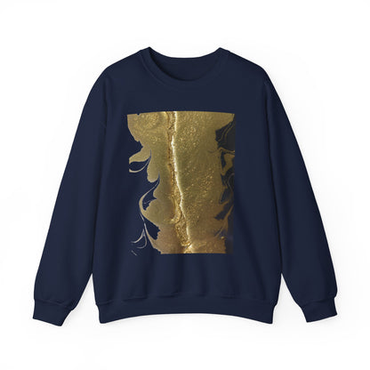 Gold Leaf Graphic Crewneck Sweatshirt | Cozy Fall/Winter Style Gift