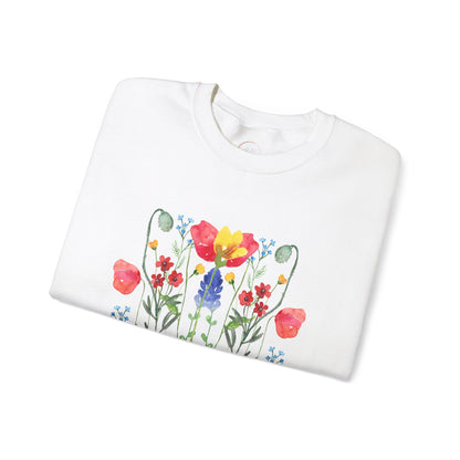 Wild Flowers Unisex Crewneck Sweatshirt