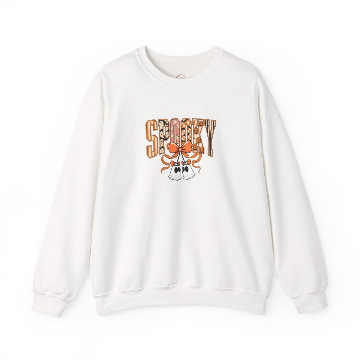 Spooky Ghost Pumpkin Crewneck Sweatshirt