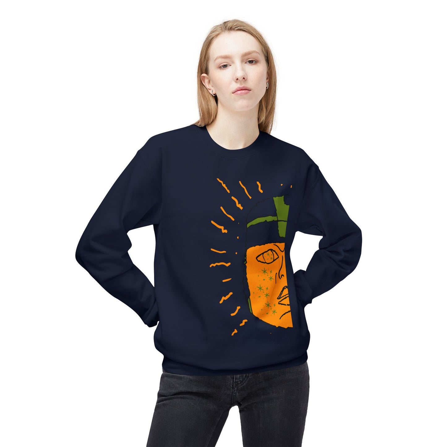 Cozy Crewneck Sweatshirt, Unique Gift for Art Lovers, Unisex Fall Fashion Essential, Softstyle Fleece Pullover, Everyday Wear