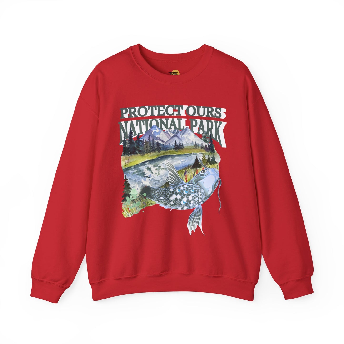 Nature Lover's Crewneck Sweatshirt - Protect Our National Park, Gift for Hikers, Eco-Friendly Apparel, Outdoor Adventure Clothing