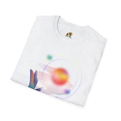 Gradient Hand-Illustration Unisex T-Shirt, Soft T-Shirt, Casual Wear, Trendy Top, Gift for Friends, Graphic Tee