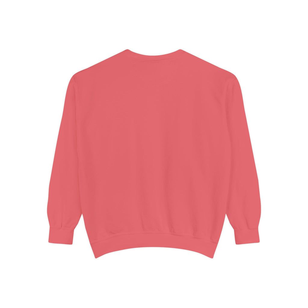 Garment-Dyed Sweatshirt - 'Wait and See' Design