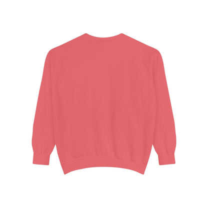 Garment-Dyed Sweatshirt - 'Wait and See' Design