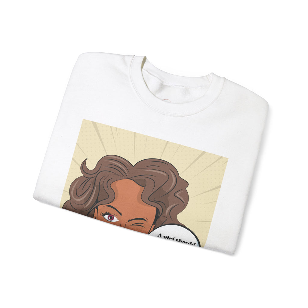 Girl Power Unisex Sweatshirt, Empowering Crewneck Jumper, Inspirational Women's
