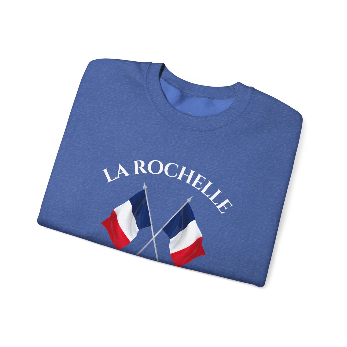 La Rochelle Unisex Sweatshirt, Heather France Sweater, Crewneck Jumper, French