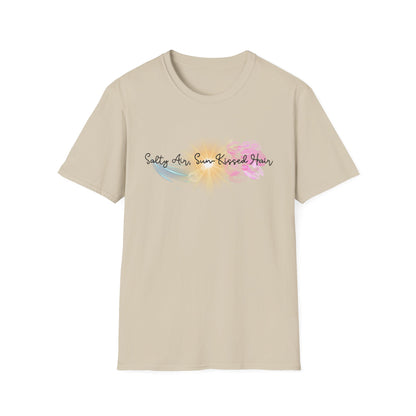 Beach Vibes T-Shirt - Salty Air, Sun Kissed Hair Tee - Summer Outfit - Gift for Ocean Lovers