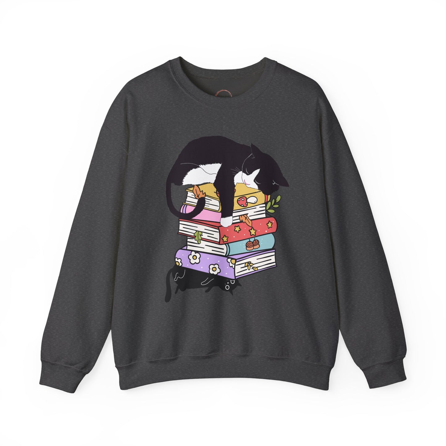 Cat Book Sweatshirt, Cat Lover T-Shirt, Gift for Cat Lover