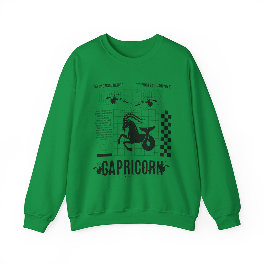 Capricorn Zodiac Unisex Sweatshirt, Retro Astrology Gift, Trendy Positive Word Shirt for Capricorn Friend