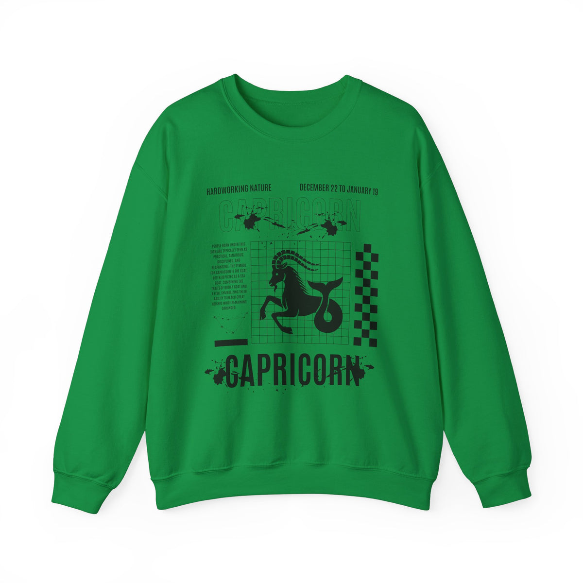 Capricorn Zodiac Unisex Sweatshirt, Retro Astrology Gift, Trendy Positive Word Shirt for Capricorn Friend