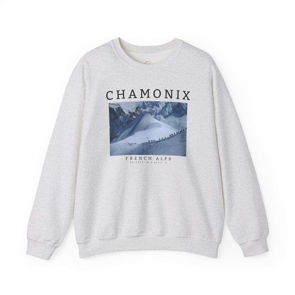 Chamonix Sweatshirt, Chamonix Sweater, Alpine Style Sweatshirt, Ski Sweatshirt Unisex