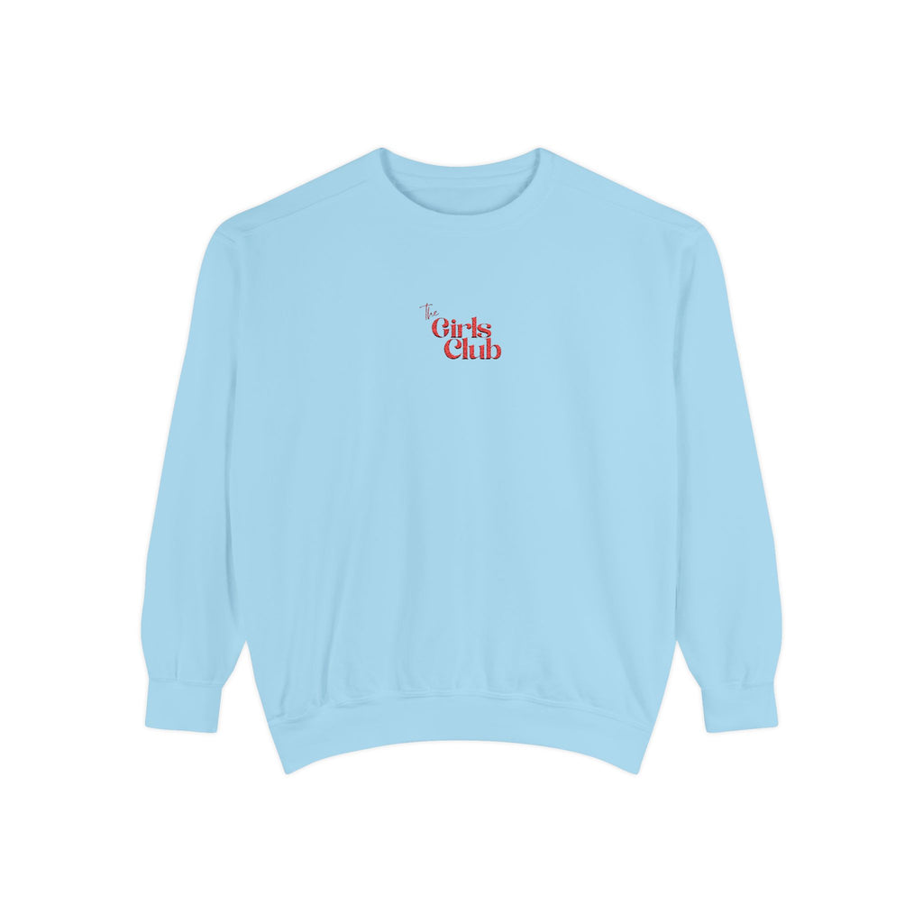 Embroidered Cozy Girls Club Sweatshirt
