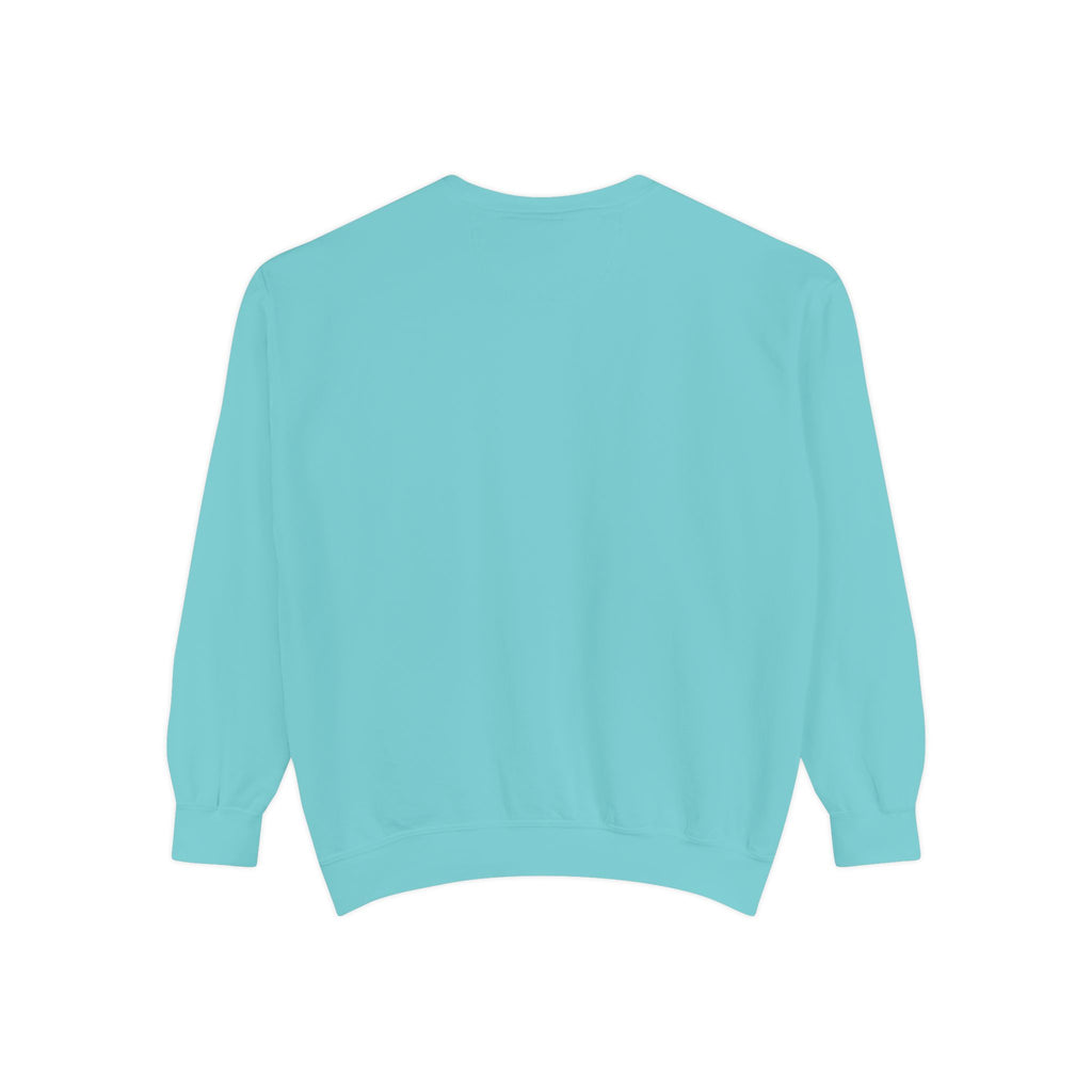 Garment-Dyed Sweatshirt - 'Wait and See' Design