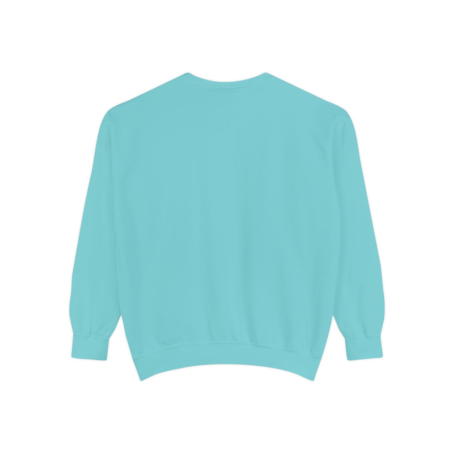Garment-Dyed Sweatshirt - 'Wait and See' Design