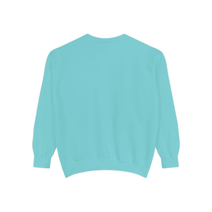 Garment-Dyed Sweatshirt - 'Wait and See' Design