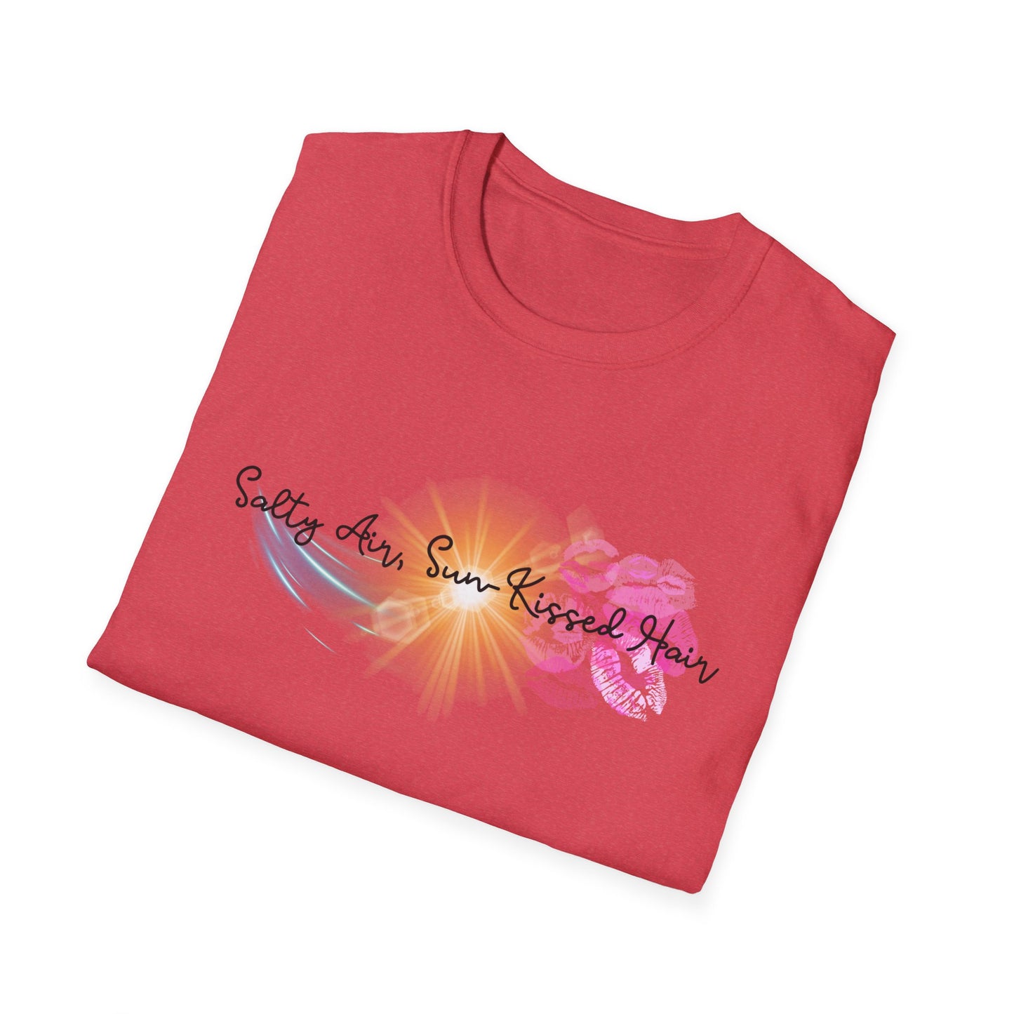 Beach Vibes T-Shirt - Salty Air, Sun Kissed Hair Tee - Summer Outfit - Gift for Ocean Lovers