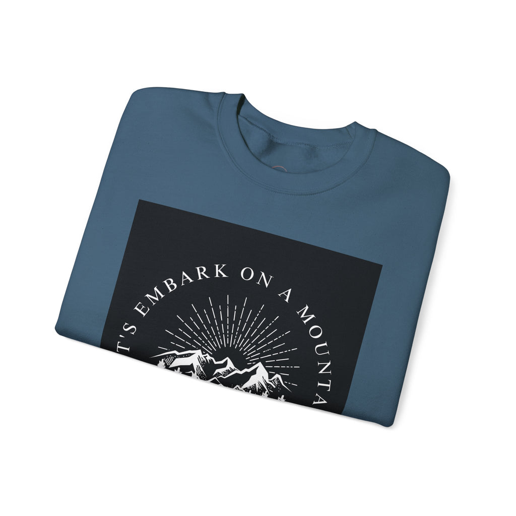 Mountain Adventure Crewneck Sweatshirt - Hiking Apparel, Outdoor Adventure
