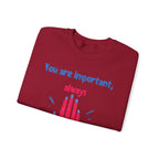 Empowering Crewneck Jumper, Inspirational Women's
