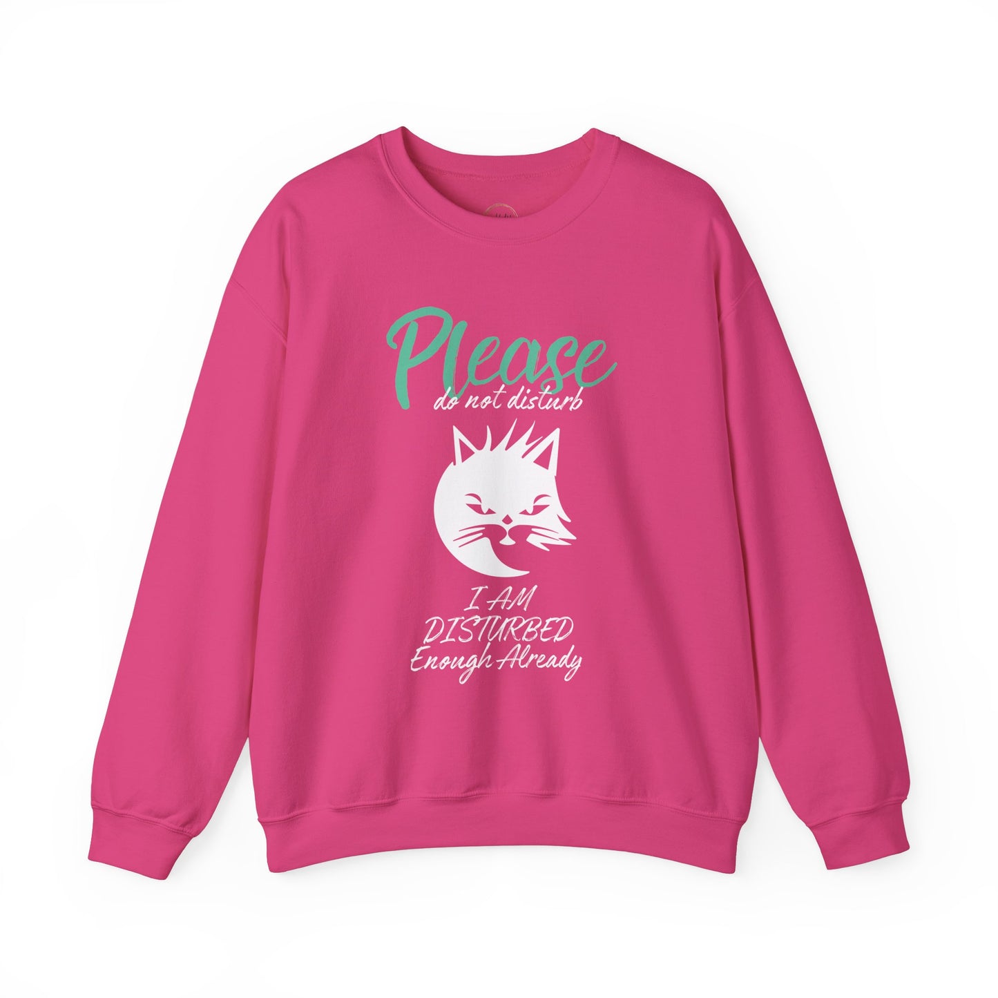 Please Do Not Disturb Cat Unisex Crewneck Sweatshirt